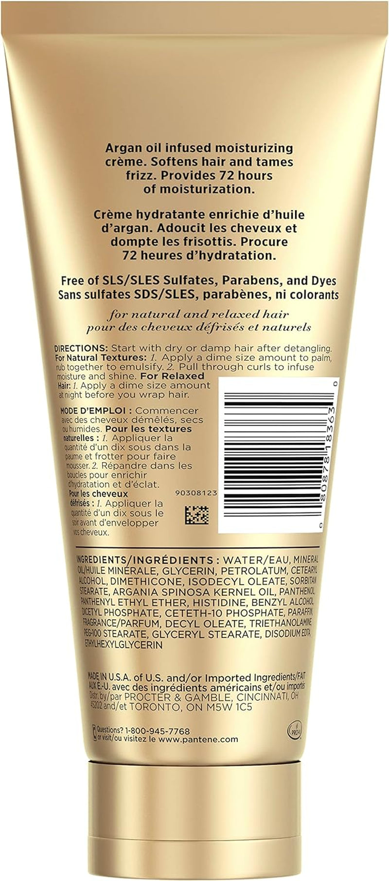 Pro-V Gold Series Hydrating Butter-Crème Treatment for Hair, 6.8 Ounce