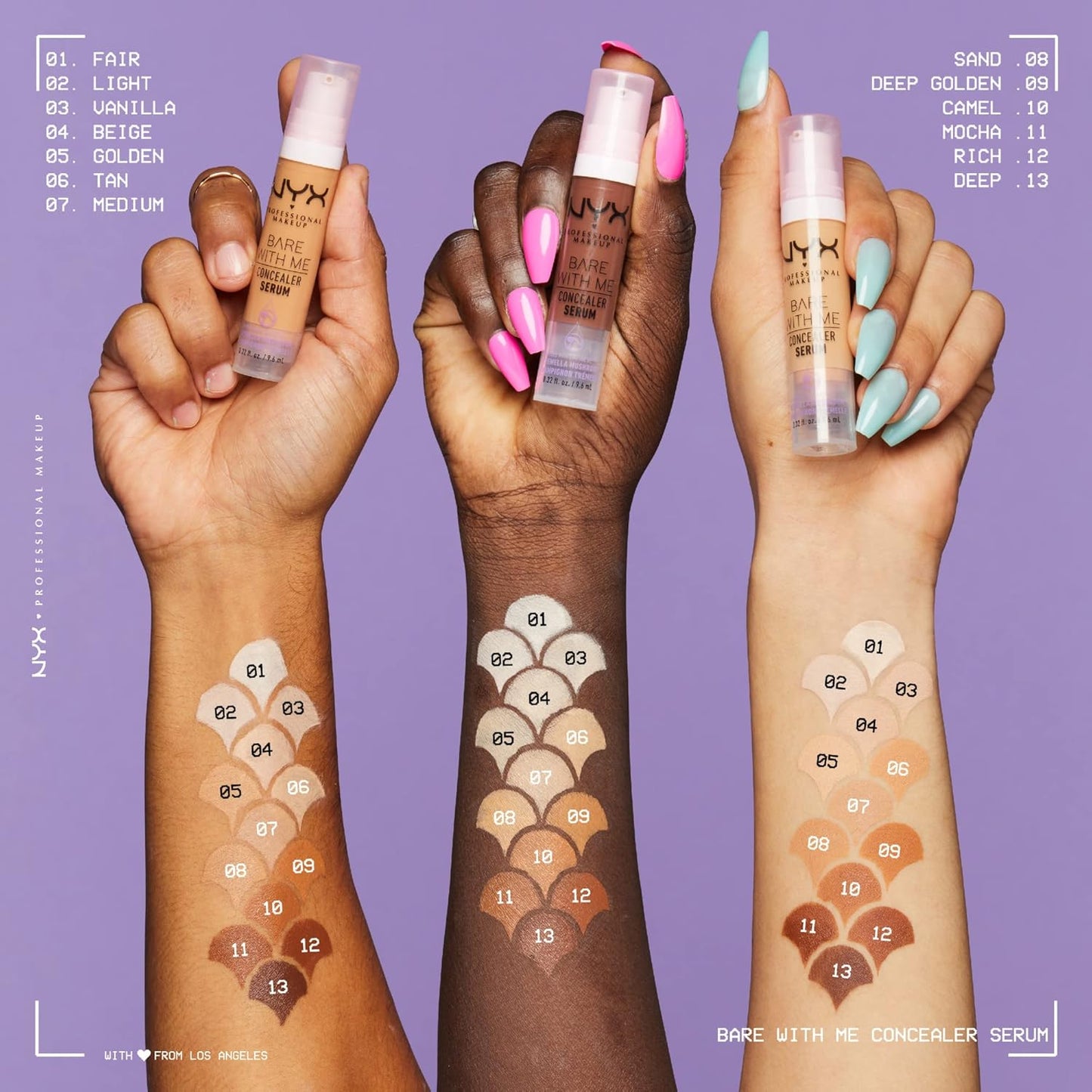 Bare With Me Concealer Serum, Natural Medium Coverage, 03 Vanilla, 9.6ml