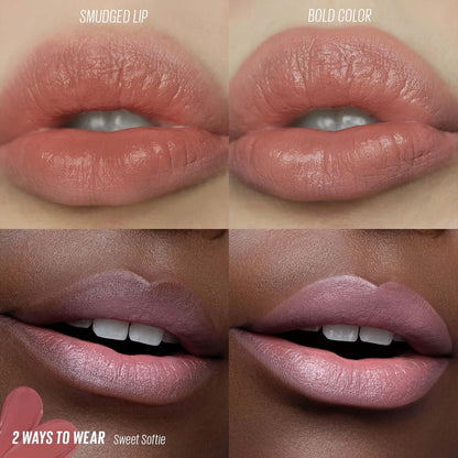LOVE SWIPE | Velvety, Air-Whipped Lip Mousse with Velvet Finish | Easily Buildable and Blendable | 02 Sweet Softie | Formulated without Parabens and Phthalates | K-Beauty, Vegan, Cruelty-Free