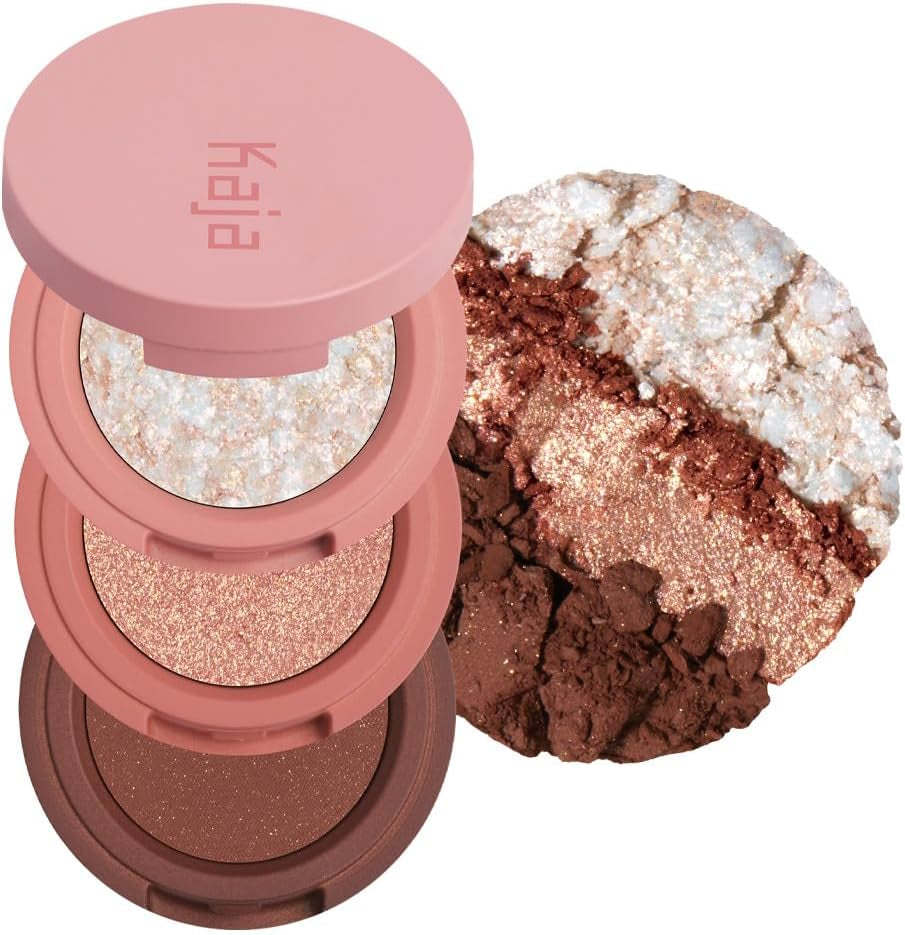 Beauty Bento Collection | Mosaic Chrome + Shimmer + Matte | 18 Coral Sunrise - Coral Peach | 2019 Best of Beauty Award in Glitter-Pressed Category