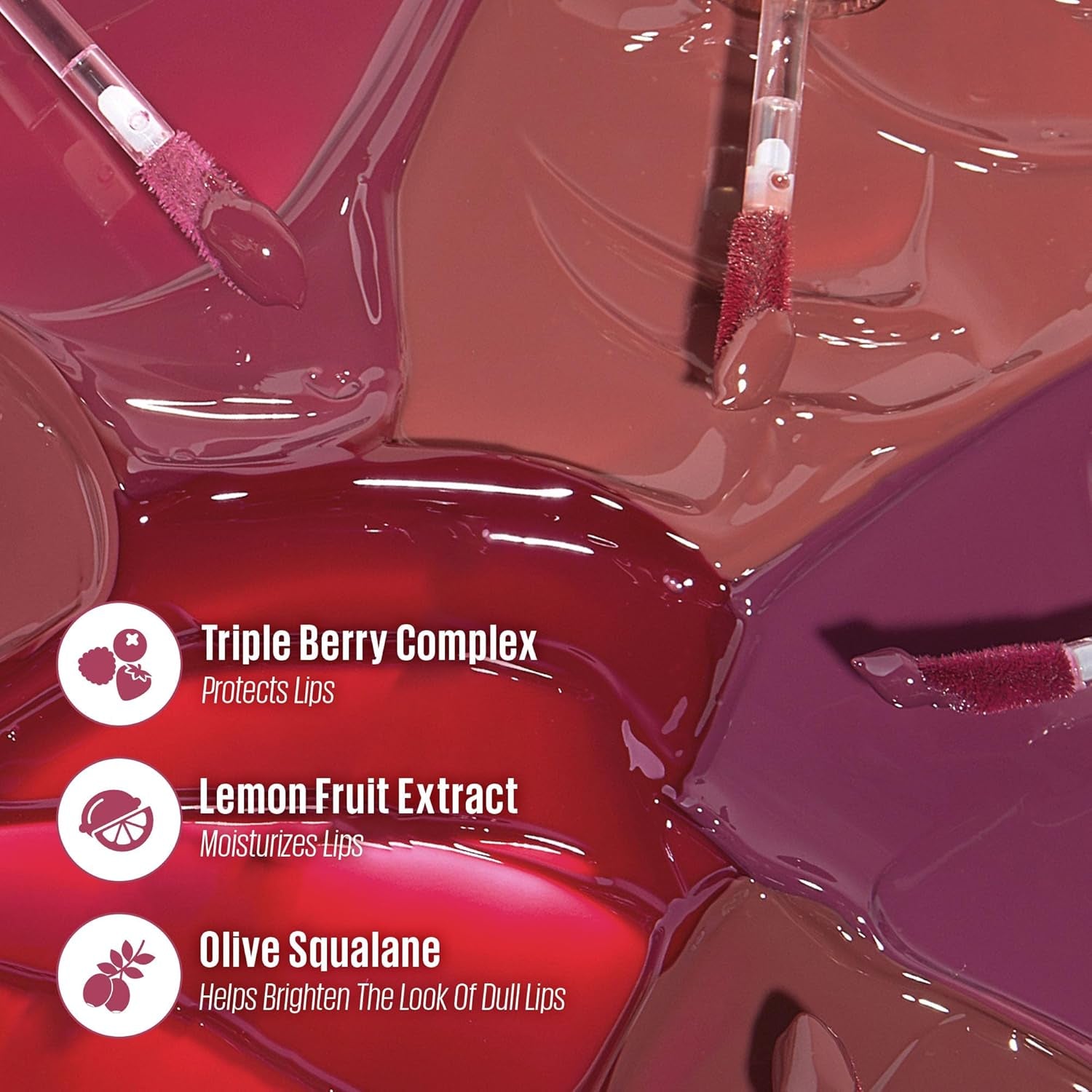 Lip & Blush Glazed Keychain Stain - Jelly Charm | Hydrating, Easily Buildable and Blendable | 01 Cherry Spritz | Formulated without Parabens and Phthalates