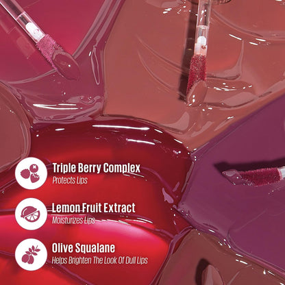 Lip & Blush Glazed Keychain Stain - Jelly Charm | Hydrating, Easily Buildable and Blendable | 01 Cherry Spritz | Formulated without Parabens and Phthalates