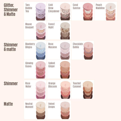 Beauty Bento Collection | Bouncy Shimmer Eyeshadow Trio | 01 Rosewater - Rose Tones | 2019 Allure Best of Beauty Award, Beauty Bento | Cruelty Free, K-Beauty Mini Palettes