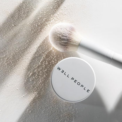WELL PEOPLE Fluffy Vegan Powder Brush - Plant-Based and Cruelty-Free Clean Beauty Tool