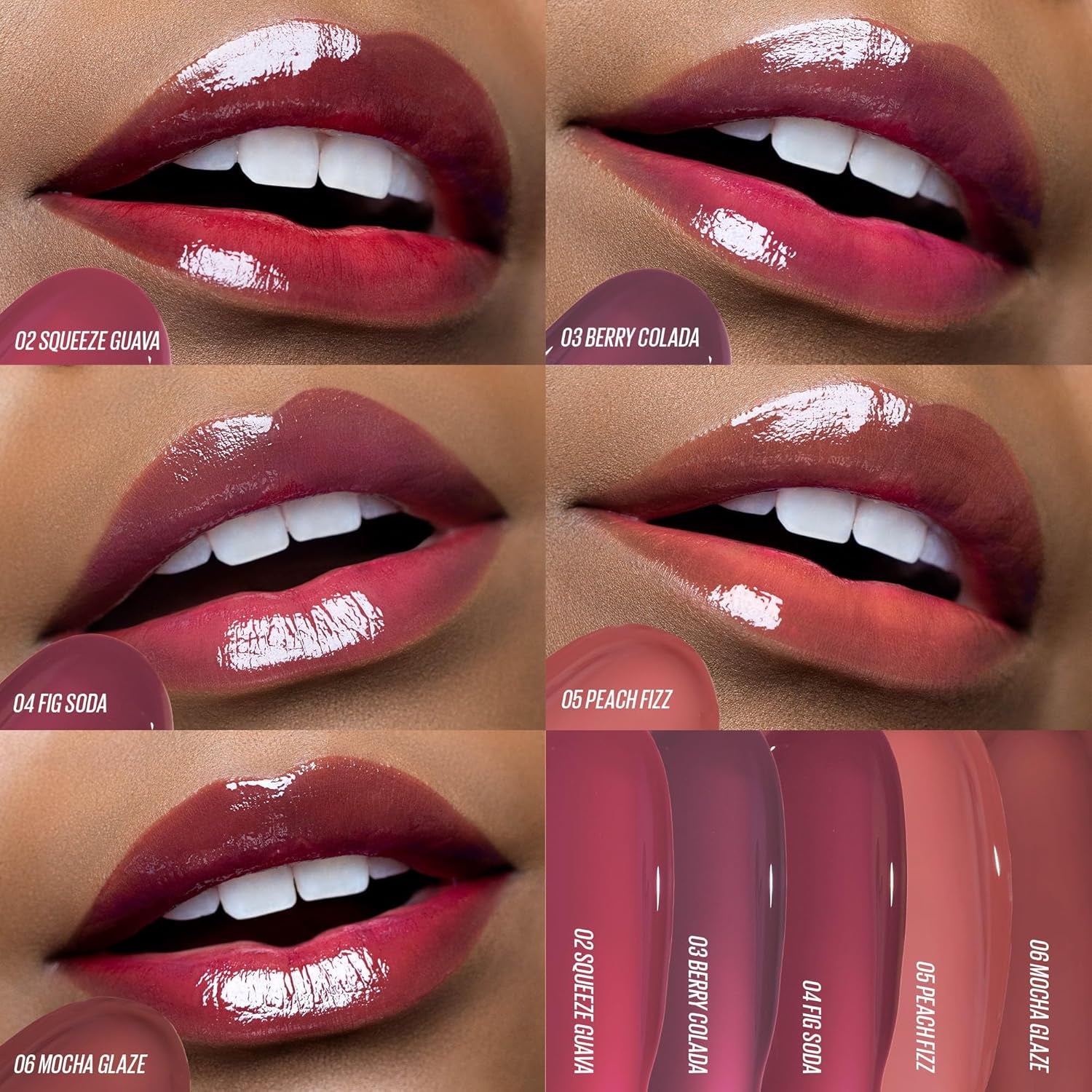 Lip & Blush Glazed Keychain Stain - Jelly Charm | Hydrating, Easily Buildable and Blendable | 01 Cherry Spritz | Formulated without Parabens and Phthalates