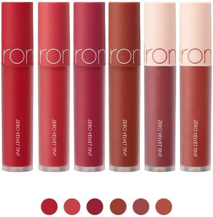 Lip Stains for Girls and Women, Zero Velvet Lip Tint Shell Beach Nude Series (#16 BURNY NUDE)