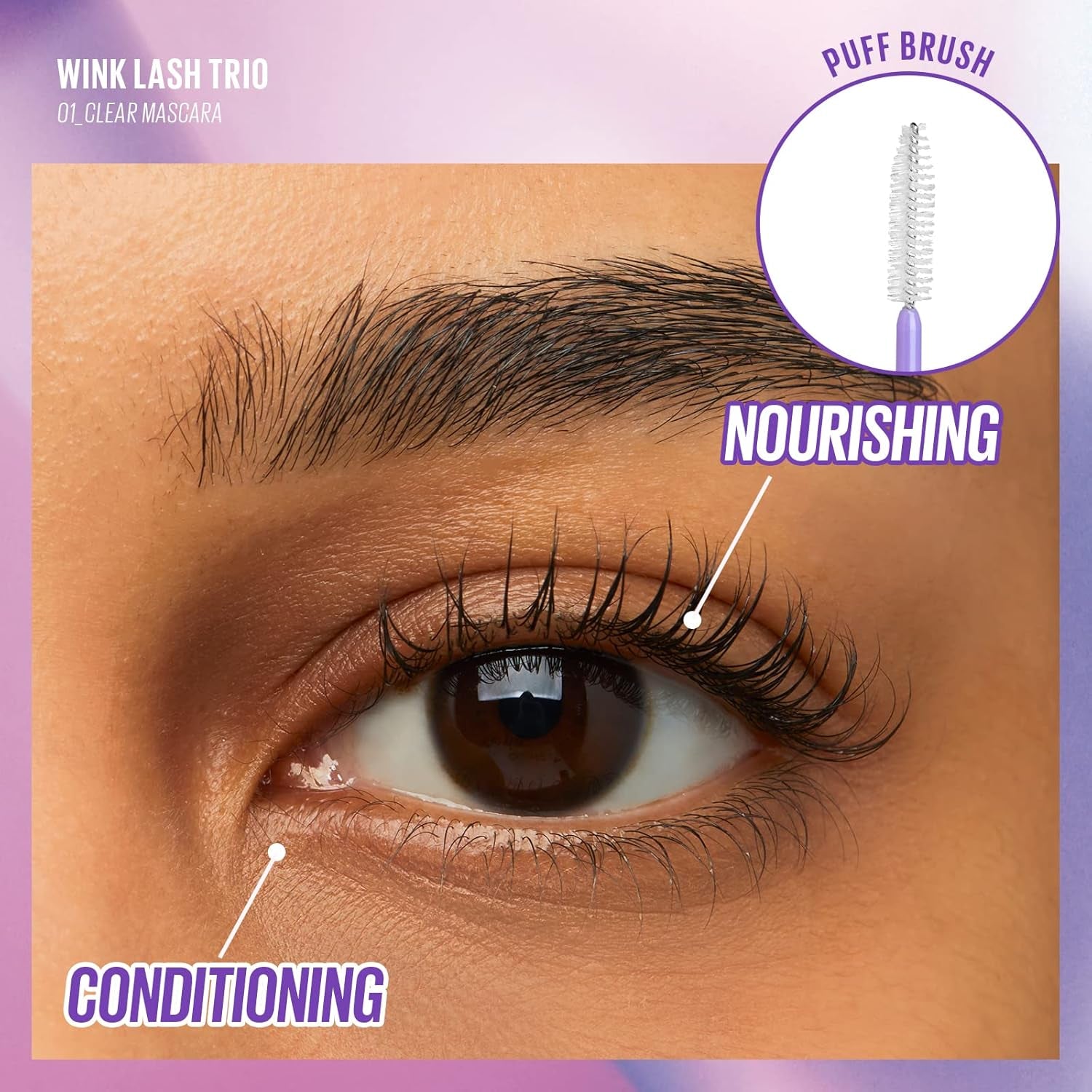 WINK LASH TRIO | Multi-Tasking Mascara Trio | Volumizing, Lengthening, and Clear Mascaras | K-Beauty, Vegan, Cruelty-Free