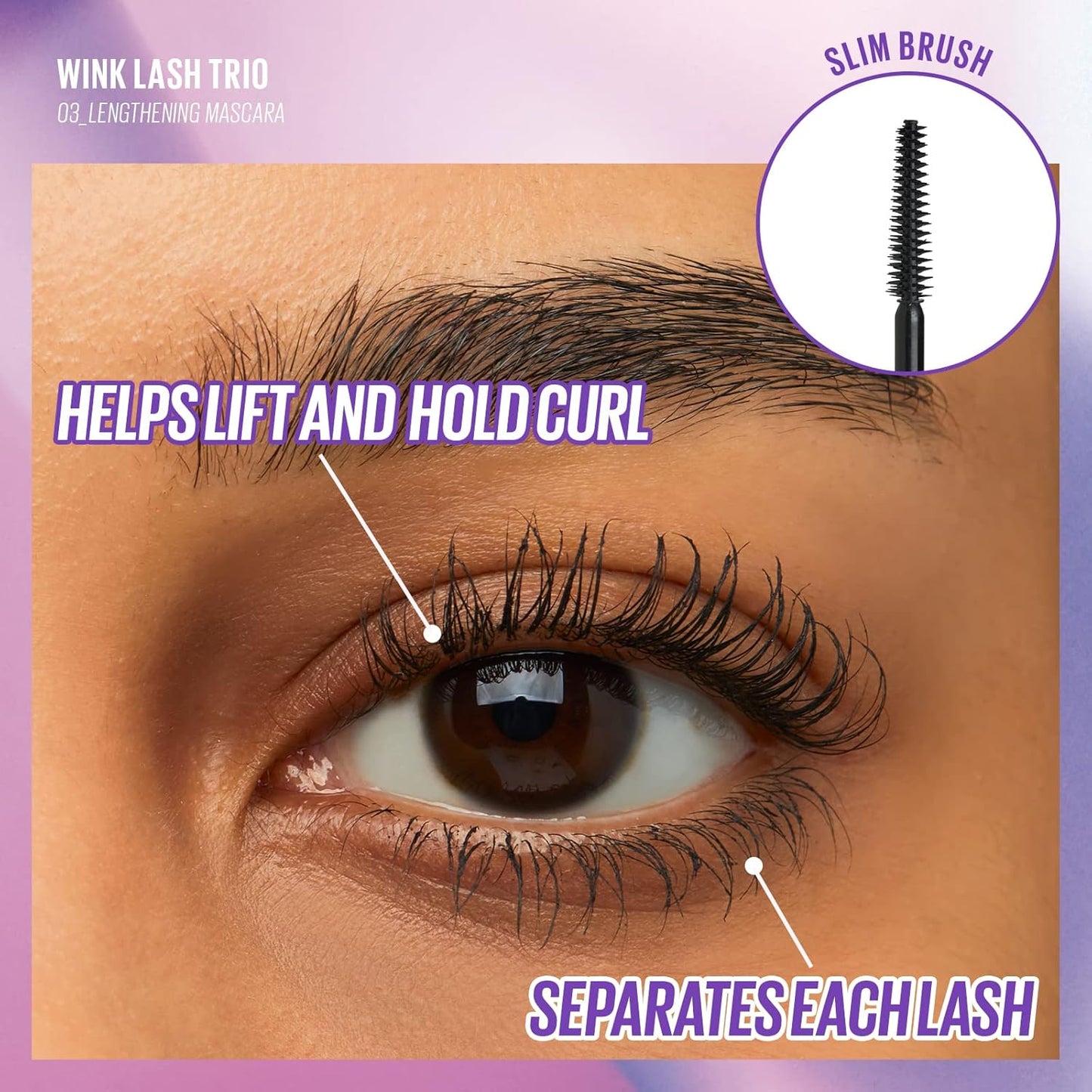 WINK LASH TRIO | Multi-Tasking Mascara Trio | Volumizing, Lengthening, and Clear Mascaras | K-Beauty, Vegan, Cruelty-Free