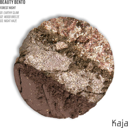 Beauty Bento Collection | Mosaic Chrome + Shimmer + Matte | 19 Forest Night - Khaki Brown | 2019 Best of Beauty Award in Glitter-Pressed Category